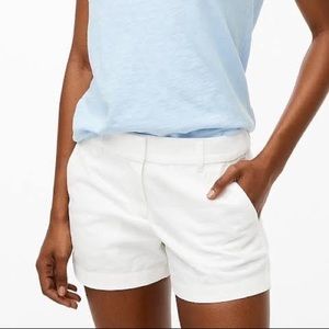 J. Crew White Chino Shorts size 2
